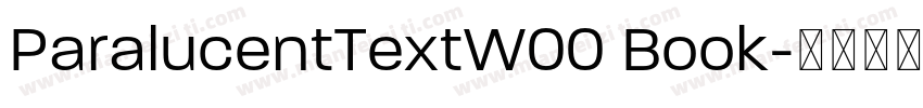 ParalucentTextW00 Book字体转换